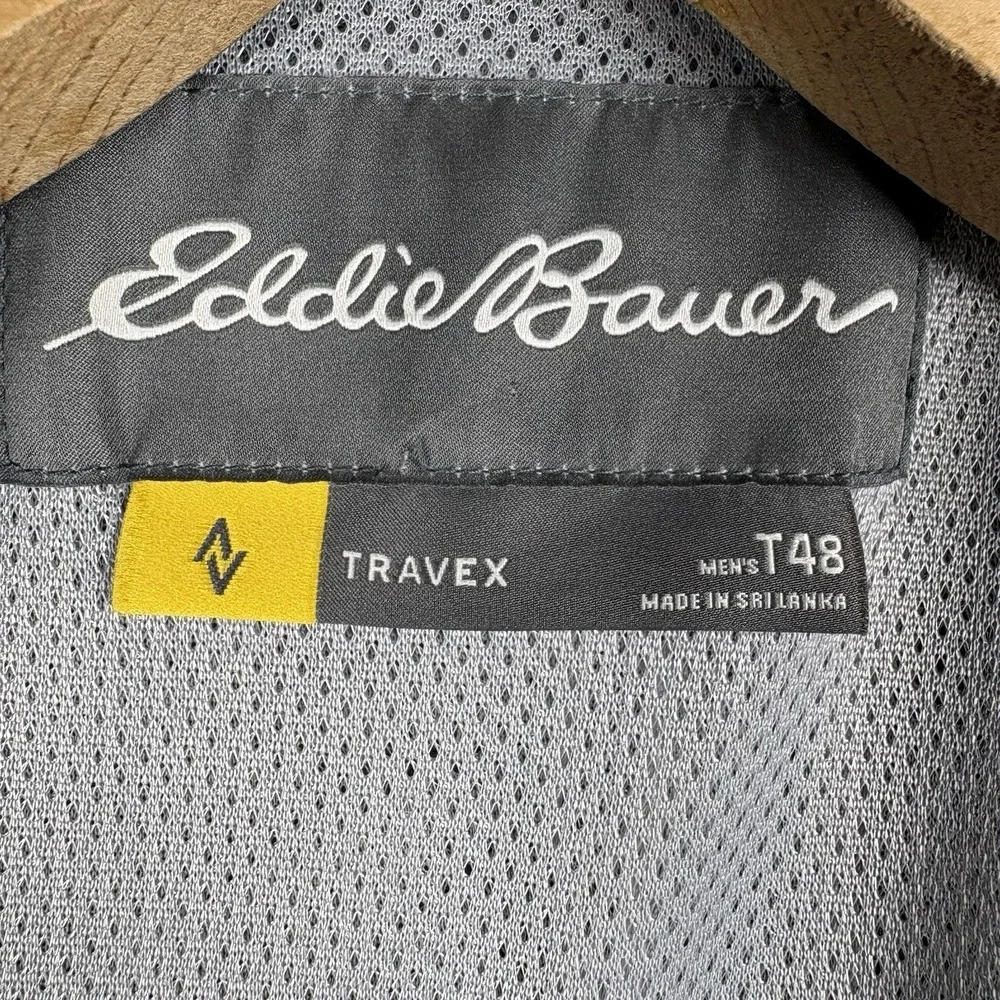 Eddie Bauer Men's 48T Gray Travex Tech Pocket Sport Coat Unlined Packable Blazer